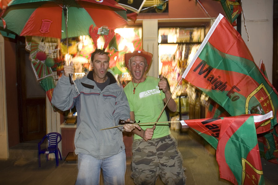 Celebrating in the pub after a session