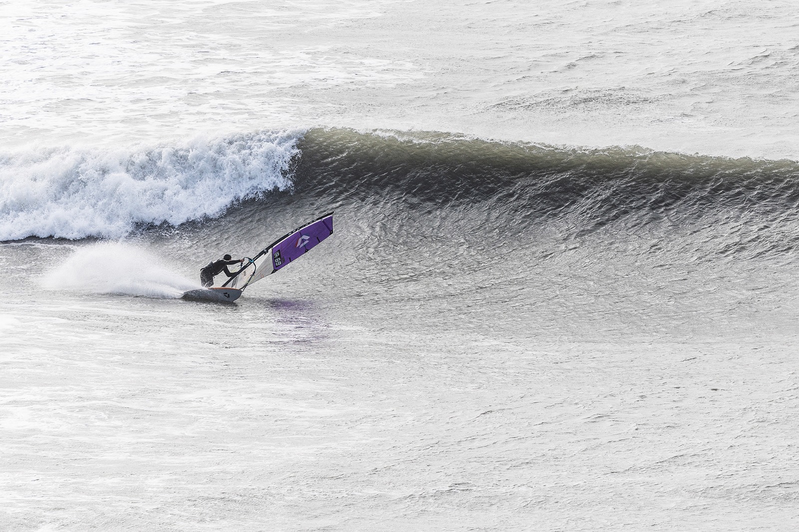 Windsurfing action shot, K-Bay