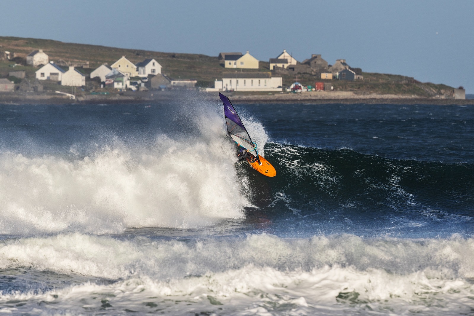 Windsurfing action shot, Magheroarty