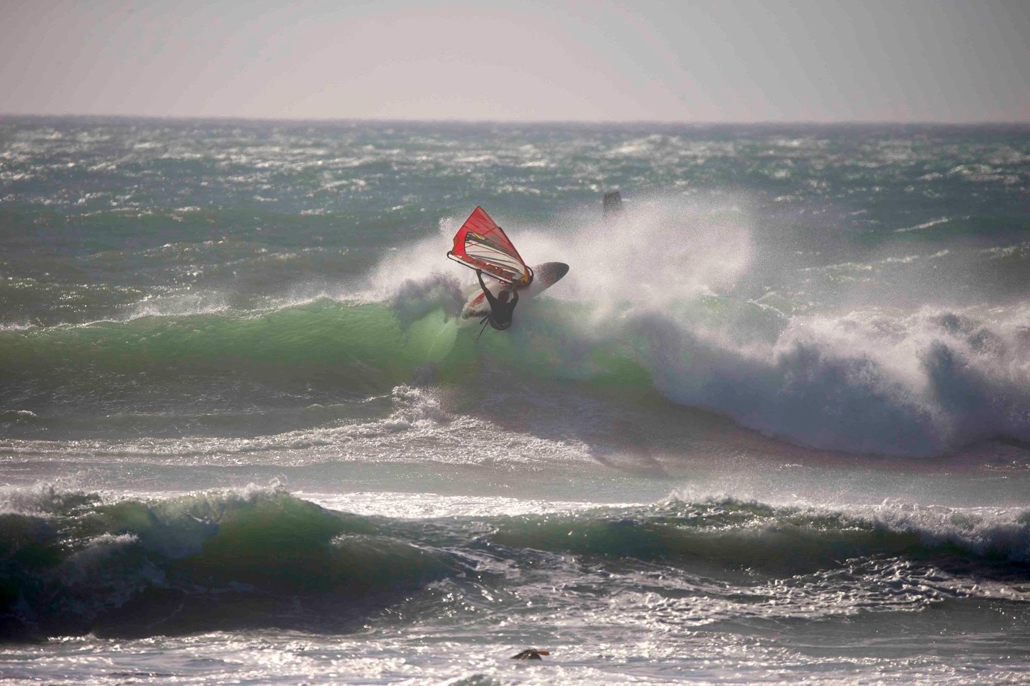 Windsurfing action shot, South Africa