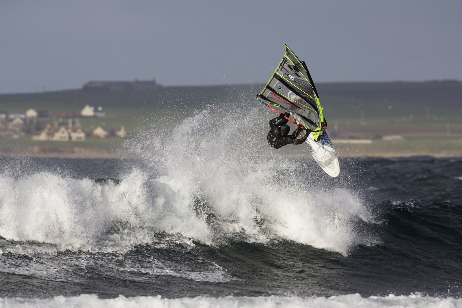 Scott McKercher windsurfing, Scotland